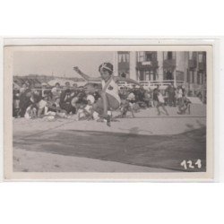 BERCK PLAGE : carte photo d'un concours sportif (athlétisme) au stade Bertagnol - très bon état