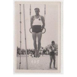 BERCK PLAGE : carte photo d'un concours sportif (athlétisme) au stade Bertagnol - très bon état