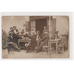 CLERMONT FERRAND : carte photo d'un café - état