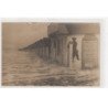 PARIS PLAGE : lot de 2 cartes photo de l'agence de location ROBERVAL (humouristique - scène de plage) - très bon état
