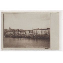 BOULOGNE SUR MER : lot de 2 cartes photo des quais (bateau de Saint Valery sur Somme) - très bon état