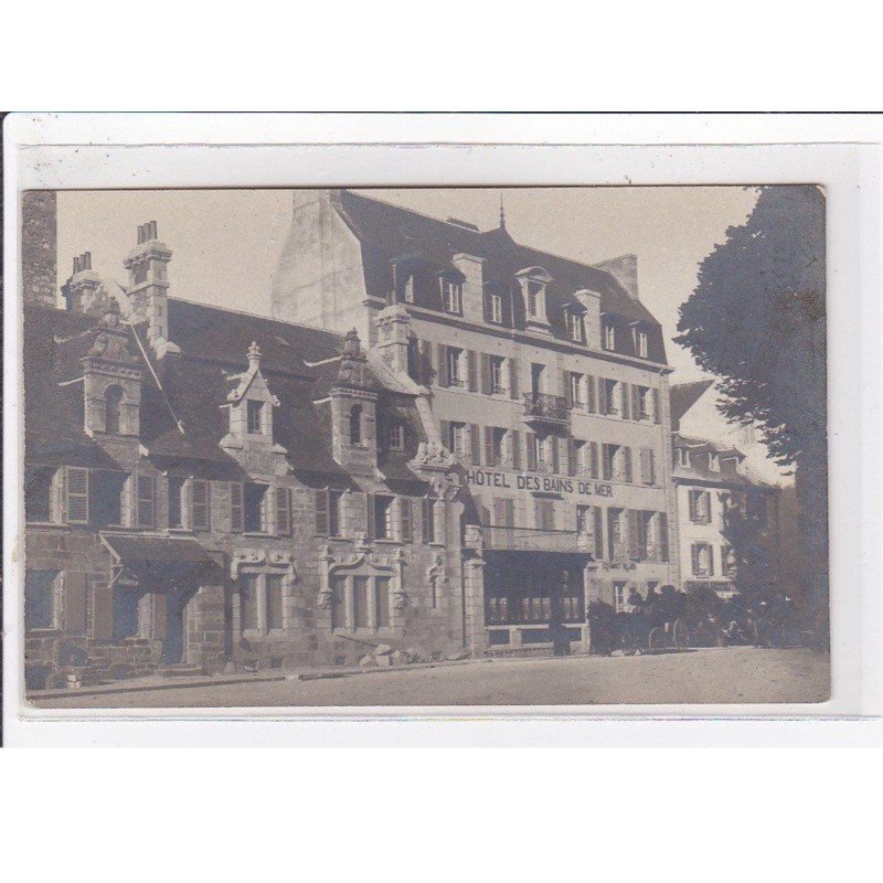 ROSCOFF : carte photo de l'hotel des Bains de Mer - très bon état