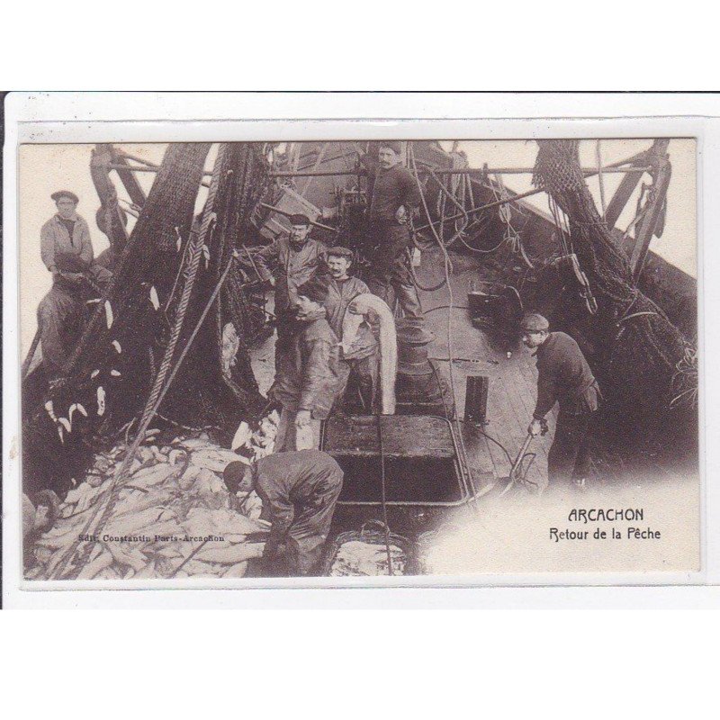 ARCACHON : retour de la pêche - très bon état