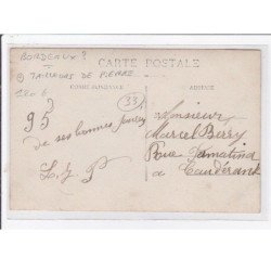 A LOCALISER : carte photo de tailleurs de pierre (cachet postal de Gironde) - très bon état