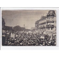 MONTPELLIER : carte photo ( evenements viticoles - manifestations) - bon état