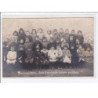 POMEROLS : carte photo de la classe de l'école communale laïque des filles en 1924 - très bon état