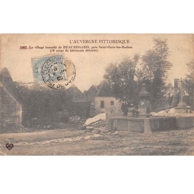 Le Village incendié de BEAUREGARD - très bon état