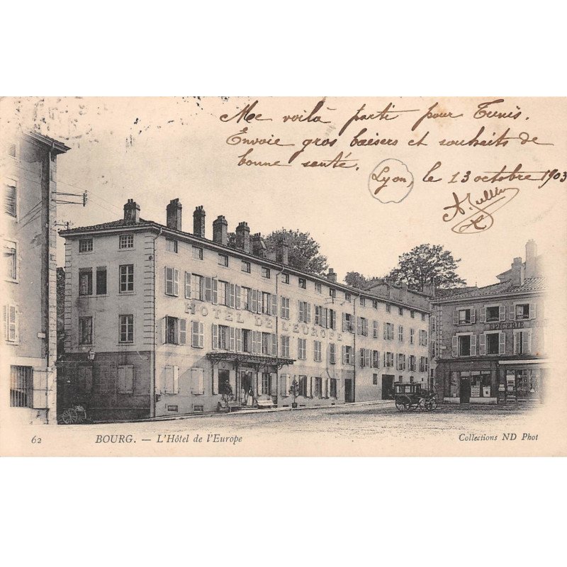 BOURG - L'Hôtel de l'Europe - très bon état