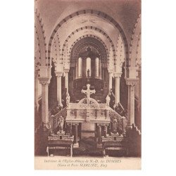 Intérieur de l'Eglise Abbaye de N. D. des DOMBES - Gare et Poste MARLIEU - très bon état