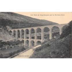 Joli Pont de CIZE BOLOZON sur la Rivière d'Ain - très bon état
