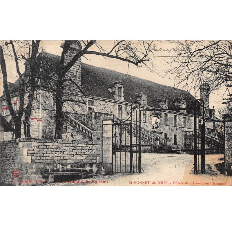 SAINT BONNET DE JOUX - Entrée du Château de Chaumont - état