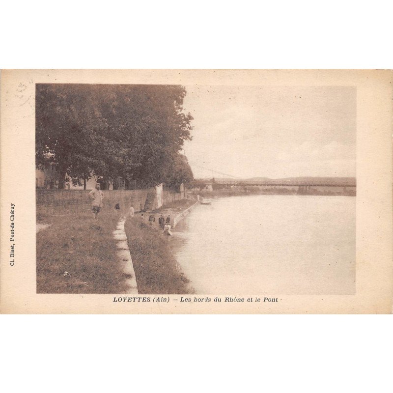 LOYETTES - Les bords du Rhône et le Pont - très bon état