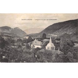 MONTANGES - L'Eglise et vue sur CHEZERY - très bon état
