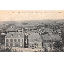 LAON - Vue sur le Quartier de la Gare, prise des Promenades - très bon état