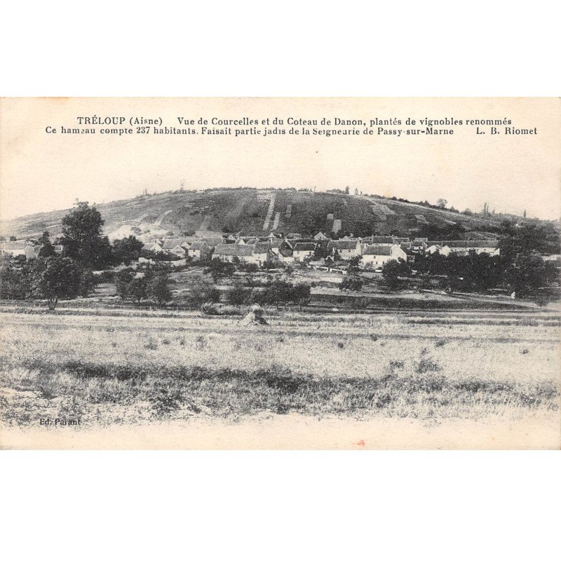 TRELOUP - Vue de Courcelles et du Coteau de Danon - très bon état