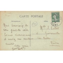 CHAUNY dévasté - Hôpital Sainte Eugénie - L'ensemble vu des Jardins - très bon état