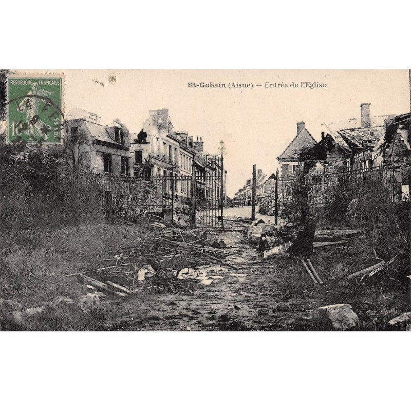 SAINT GOBAIN - Entrée de l'Eglise - très bon état