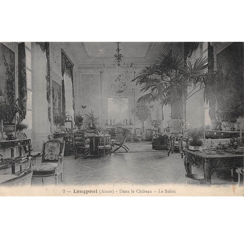 LONGPONT - Dans le Châteeau - Le Salon - très bon état