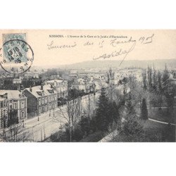 SOISSONS - L'Avvenue de la Gare et le Jardin d'Horticulture - très bon état