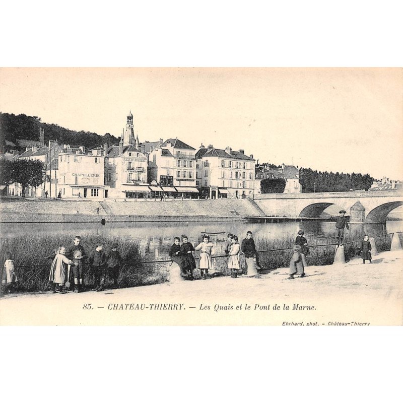 CHATEAU THIERRY - Les Quais et le Pont de la Marne - très bon état
