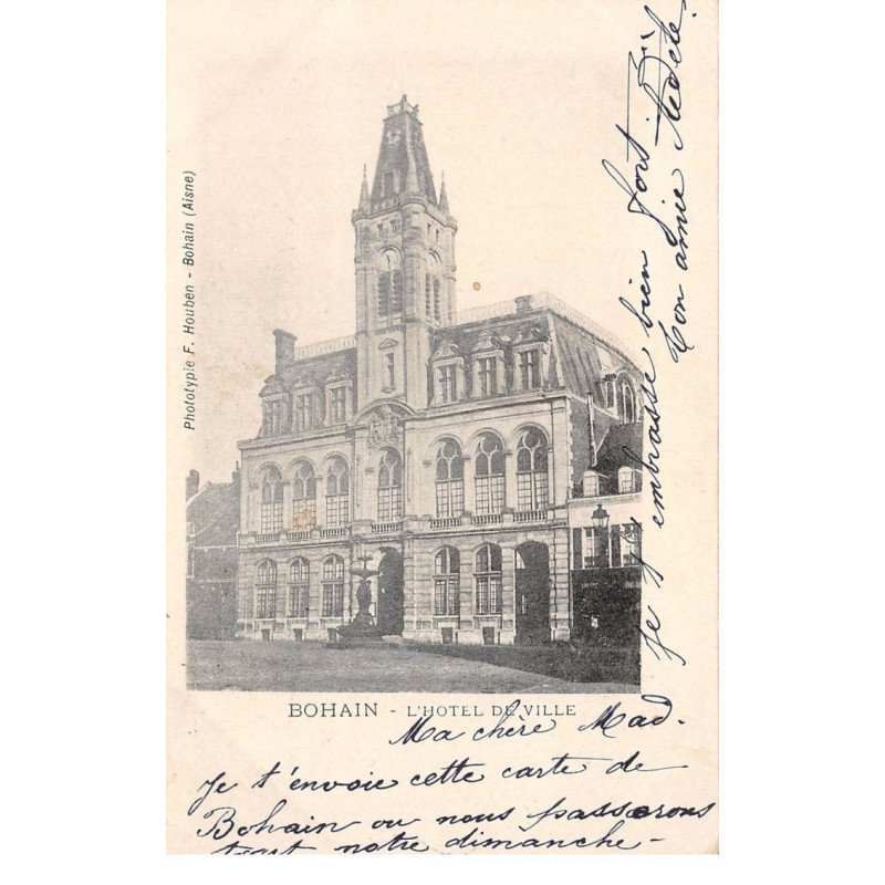 BOHAIN - L'Hôtel de Ville - très bon état