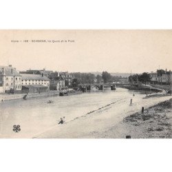 SOISSONS - Les Quais et le Pont - très bon état