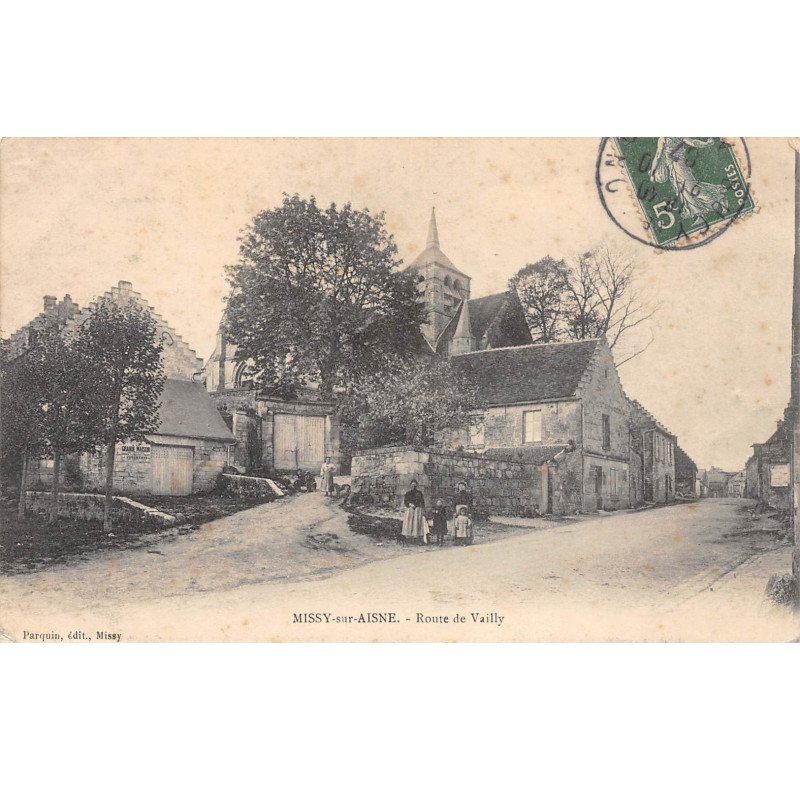 MISSY SUR AISNE - Route de Vailly - très bon état