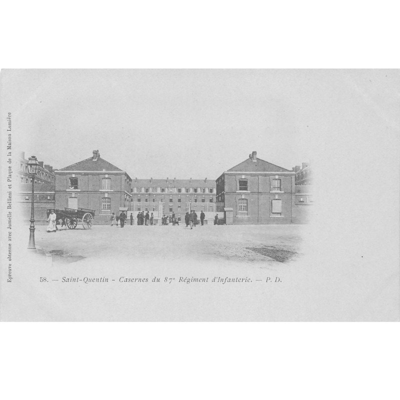SAINT QUENTIN - Casernes du 87e Régiment d'Infanterie - très bon état