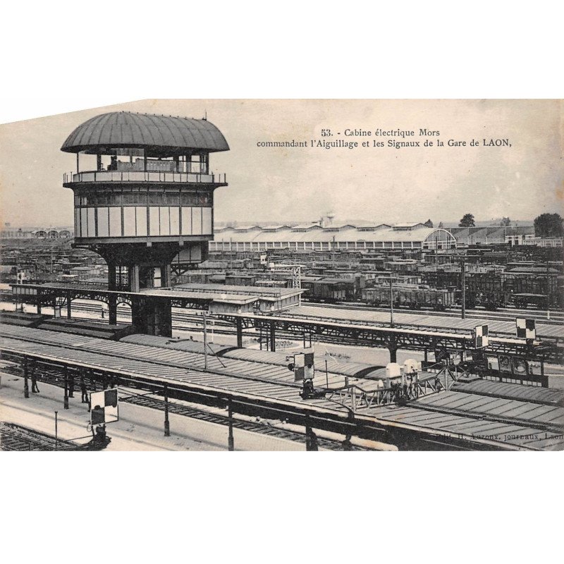 Cabine électrique Mors commandant l'Aiguillage et les Signaux de la Gare de LAON - très bon état