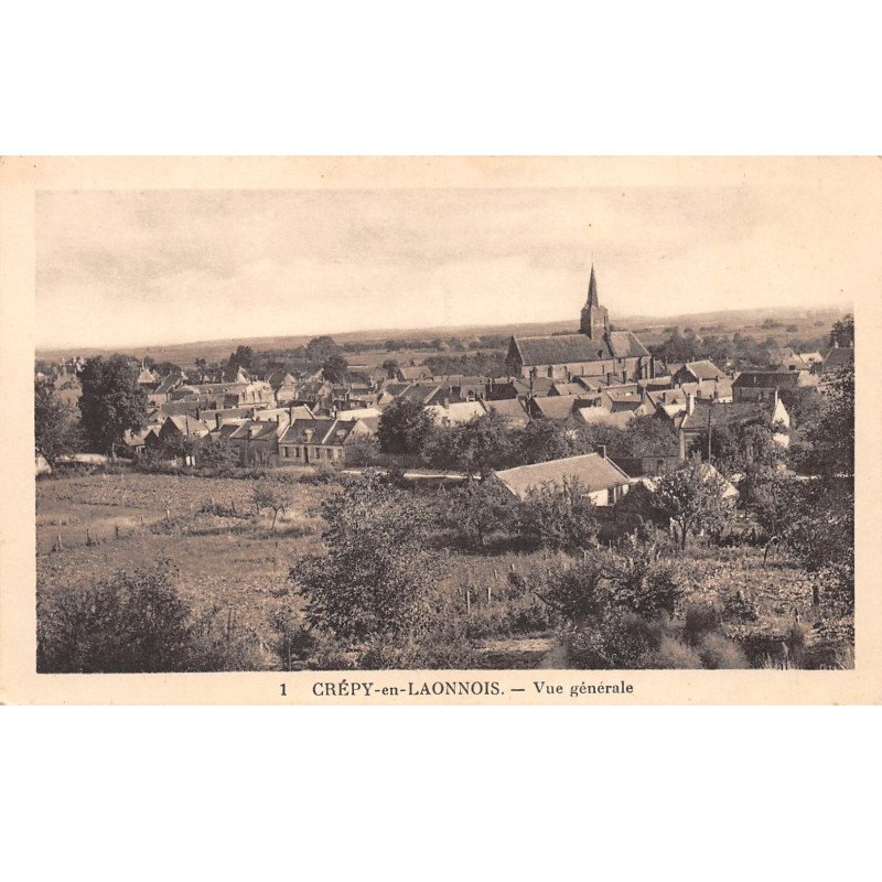 CREPY EN LAONNOIS - Vue générale - très bon état
