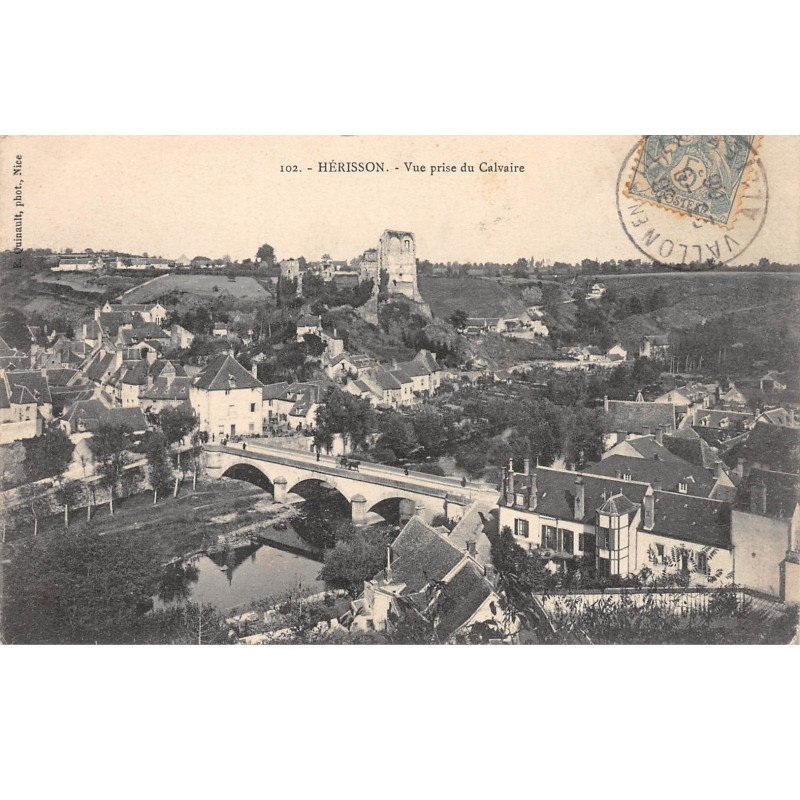 HERISSON - Vue prise du Calvaire - très bon état