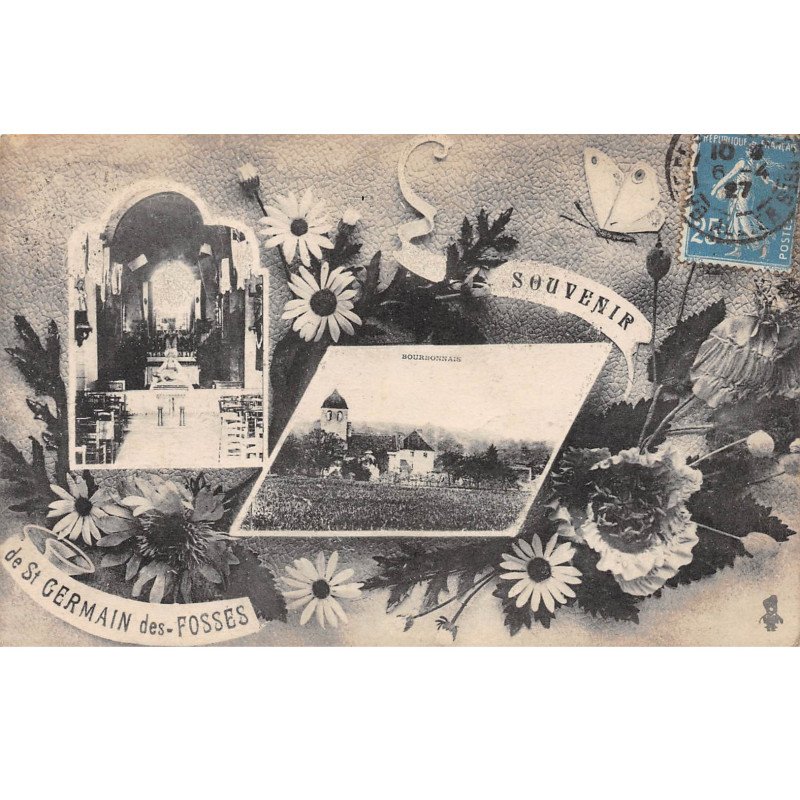 Souvenir de SAINT GERMAIN DES FOSSES - très bon état