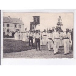 LA POINTE DU RAZ: fête de l'inauguration de la statue de n-d-des-naufrages, procession des marins - très bon état