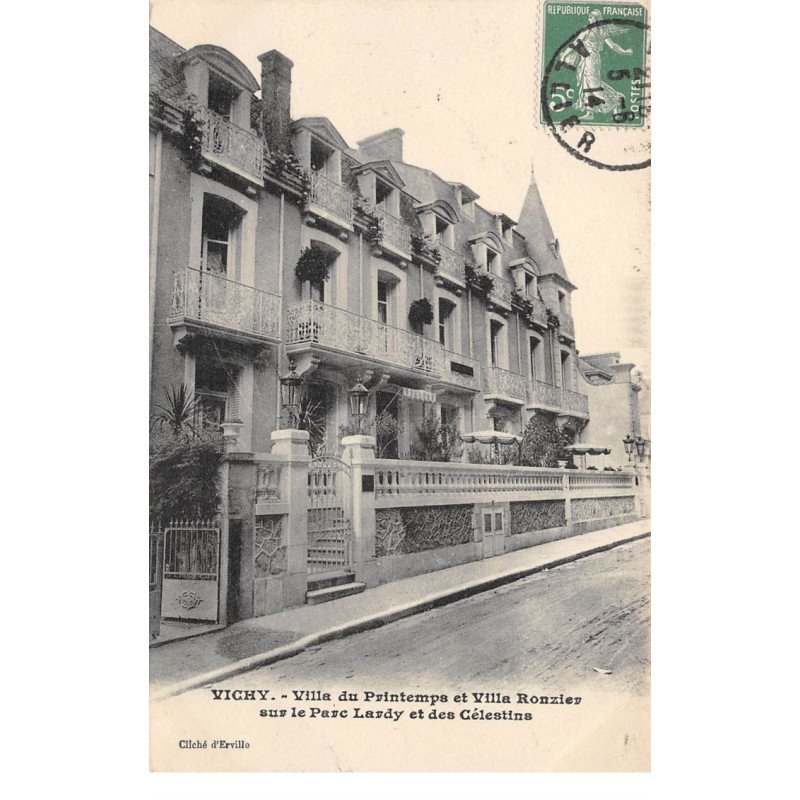 VICHY - Villa du Printemps et Villa Ronzier sur le Parc Lardy et des Célestins - très bon état