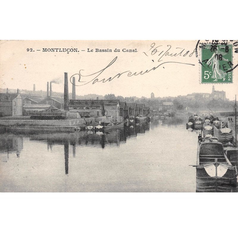 MONTLUCON - Le Bassin du Canal - très bon état