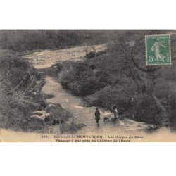Environs de Montluçon - Les Gorges du Cher - Passage à Gué près du Château de l'Ours - très bon état