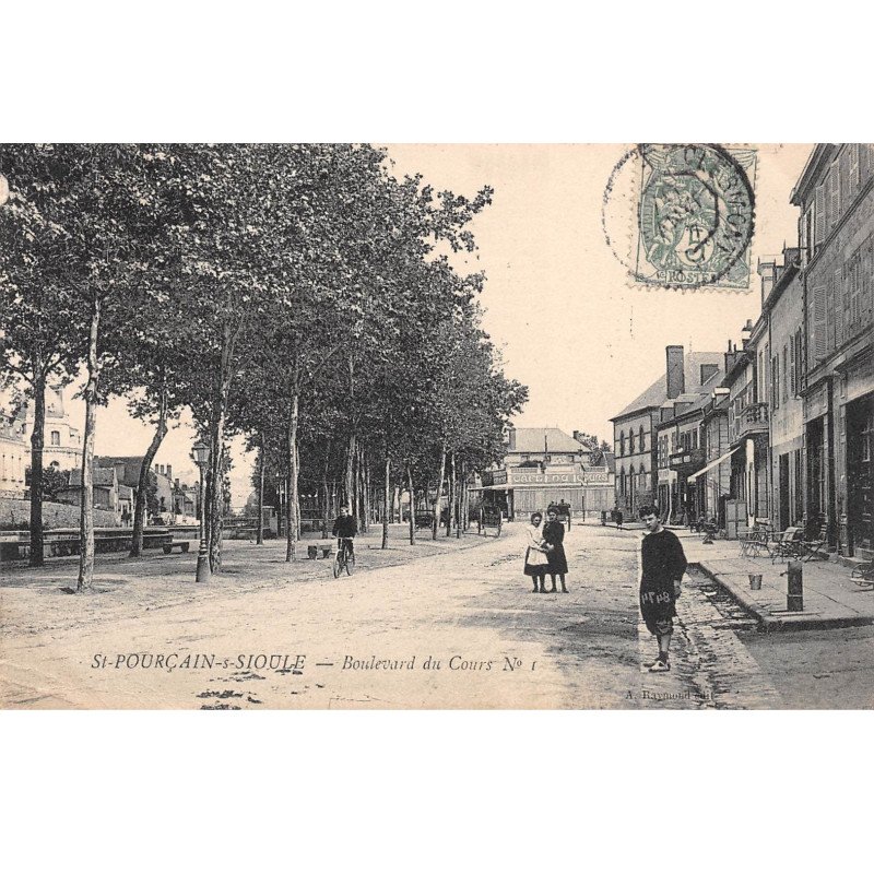 SAINT POURCAIN SUR SIOULE - Boulevard du Cours N°1 - très bon état