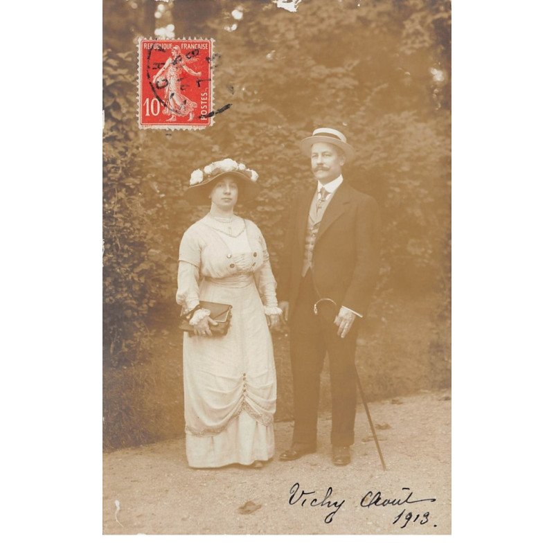 VICHY - Carte photo - Août 1913 - très bon état