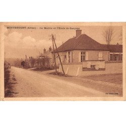 MONTBEUGNY - La Mairie et Ecole de Garçons - état