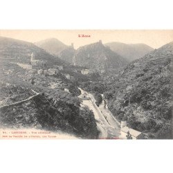 LASTOURS - Vue générale sur la Vallée de l'Orbiel, les Tours - très bon état