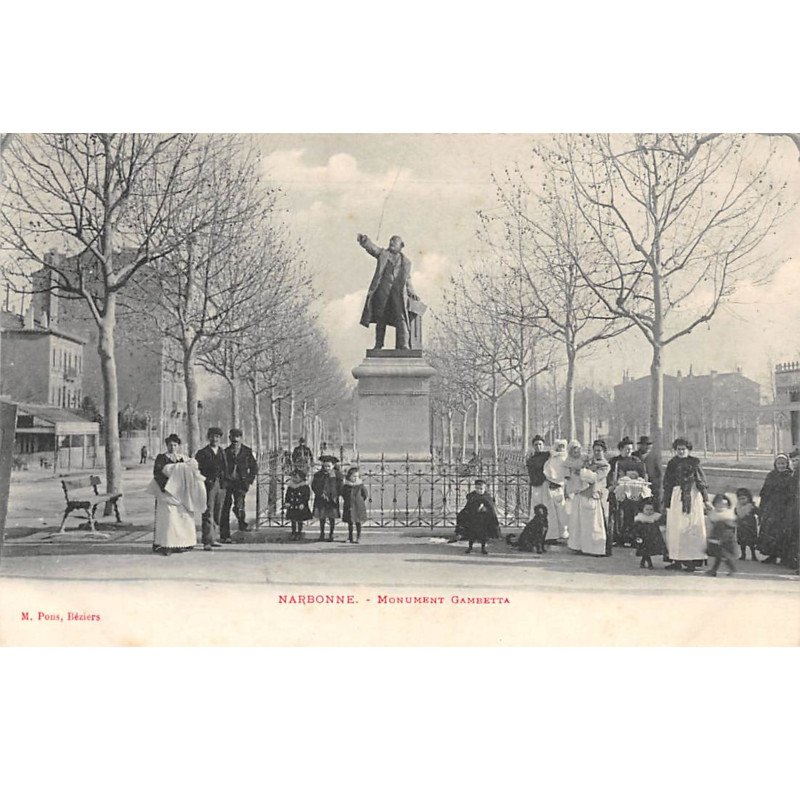 NARBONNE - Monument Gambetta - très bon état