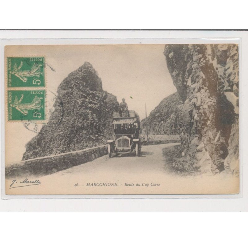 MARCCHIONE - Route du Cap Corse - autobus - très bon état