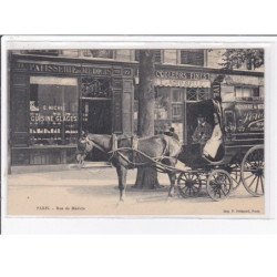 PARIS 16ème : attelage de la patisserie de Medicis devant le magasin (quincaillerie - magasin de couleurs) très bon état