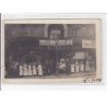 PARIS 16ème : carte photo de la boucherie - marchand de vins BESNAULT au 1 rue de Passy - bon état