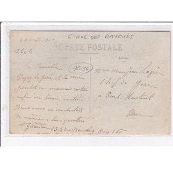 PARIS 16ème : carte photo de la poissonnerie et boucherie au 6 rue des Bauches (GIRARDON) - très bon état