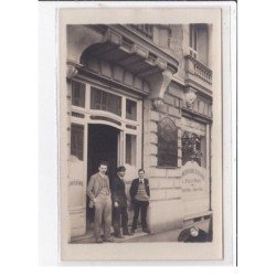 PARIS 16ème : carte photo du magasin d'alimentation hotelliere PAYEN et BRUNOT au 17 rue Franklin - très bon état