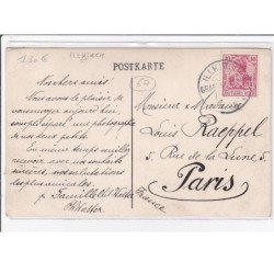 ILLKIRCH : carte photo d'un char (messli 1905) - très bon état