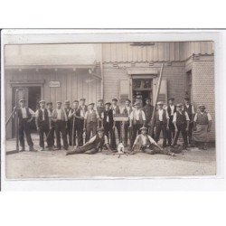 BISCHEIM : carte photo d'ouvriers (ROTTE) - très bon état