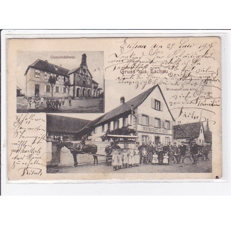 ESCHAU : gruss aus - wirthschaft zum Adler - très bon état