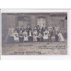 ILLKIRCH : carte photo du concert du 14 décembre 1907 de la société chorale et Harmonie - très bon état